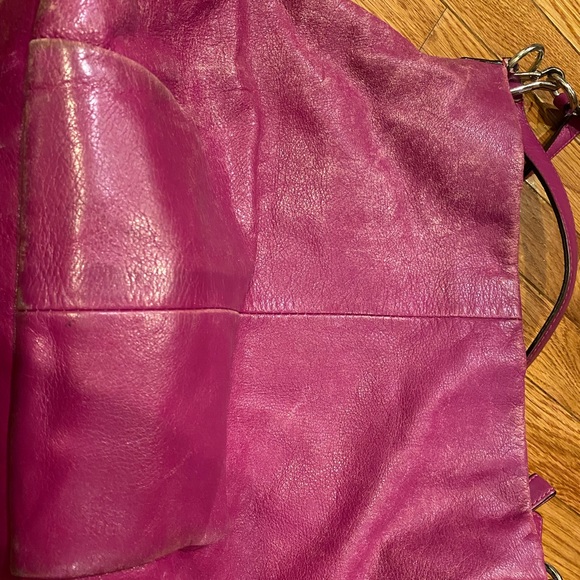 Coach purse. Pink. Hardware still looks nice. Lots of good use. - Picture 5 of 7